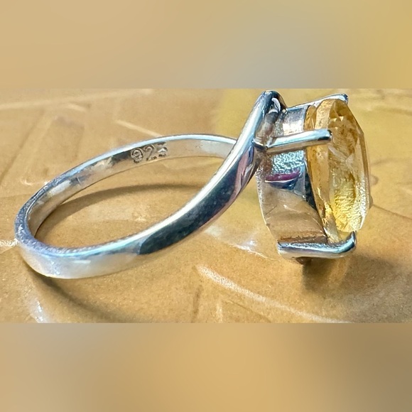 Citrine Sterling Silver Ring (7.75) - Picture 3 of 12